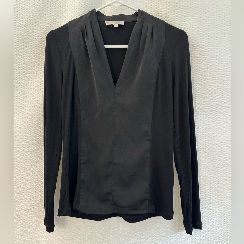 Hobbs London Women’s Black Long Sleeve Top Size: Small